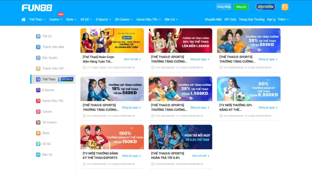 FUN88 có nhiều chương trình khuyến mãi giúp bạn có vốn khởi nghiệp